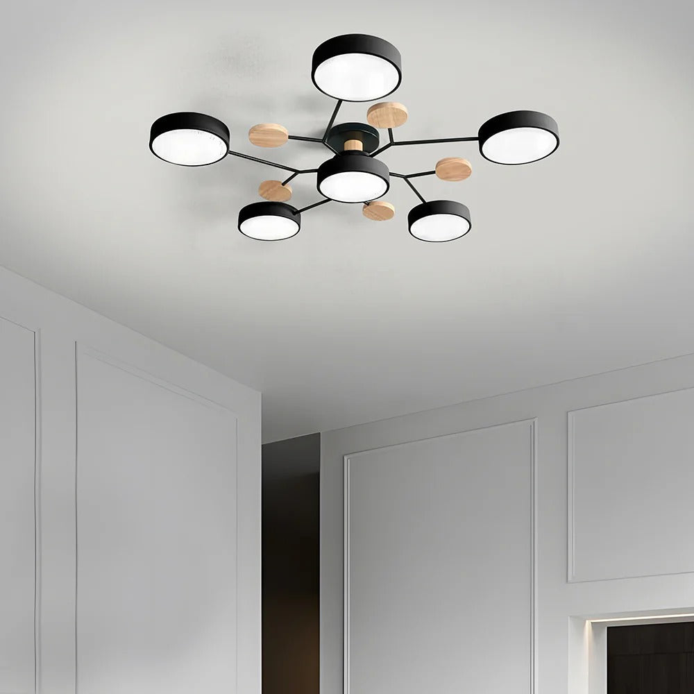 Geometric Circular LED Ceiling Lamp for Modern Interior