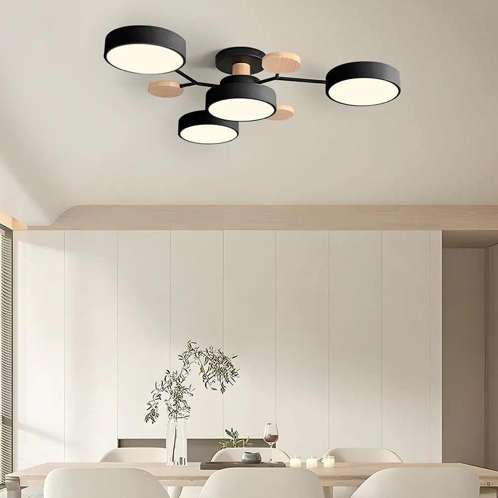 Geometric Circular LED Ceiling Lamp for Modern Interior