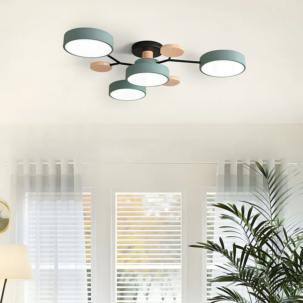 Geometric Circular LED Ceiling Lamp for Modern Interior