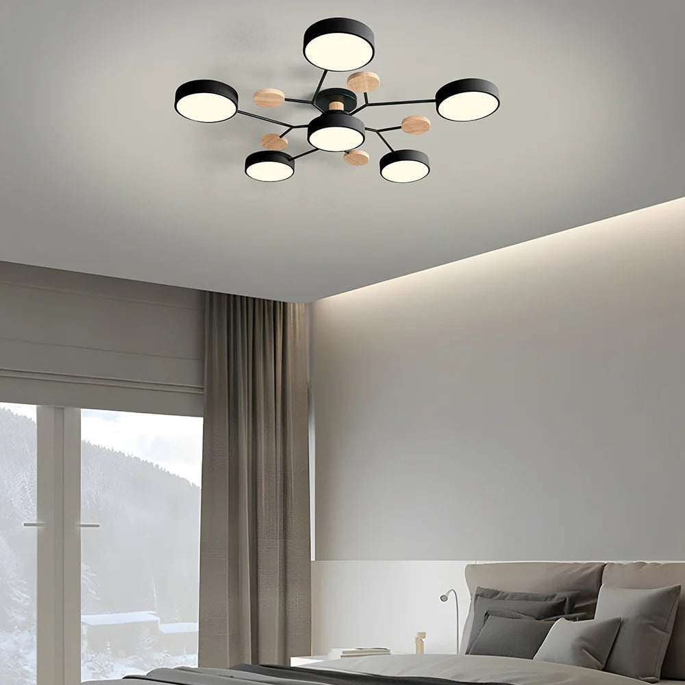 Geometric Circular LED Ceiling Lamp for Modern Interior