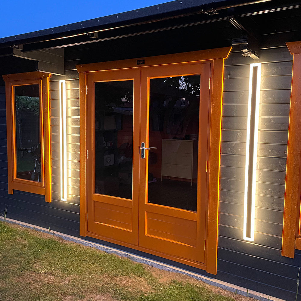 Outdoor Wall Light Modern Black LED Dimmable IP65 Sconce - Image 6