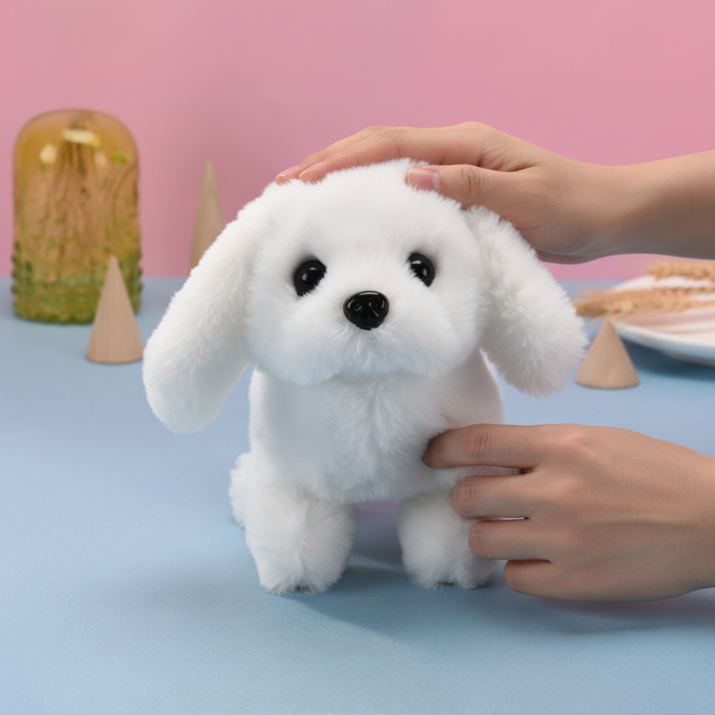 Interactive Plush Dog Toy Walking Barking Realistic Puppy - Image 2