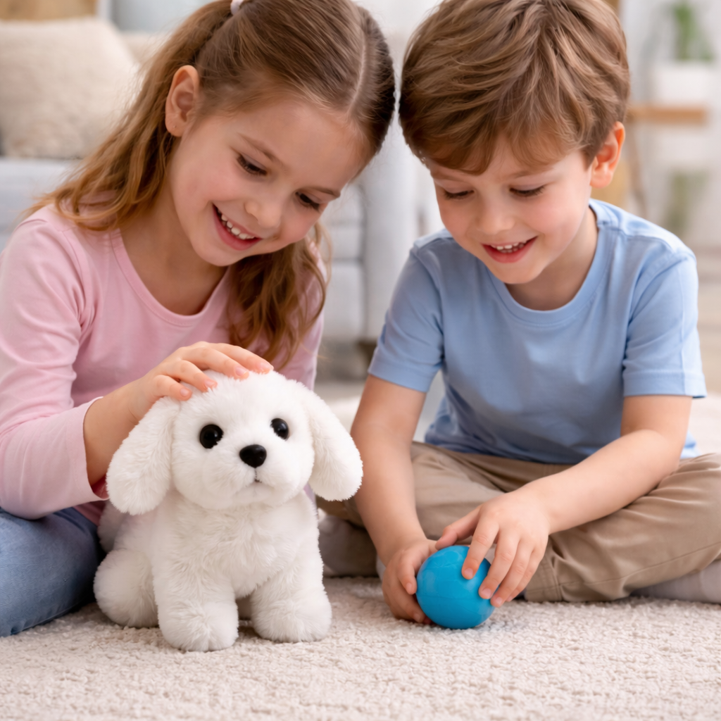 Interactive Plush Dog Toy Walking Barking Realistic Puppy - Image 5