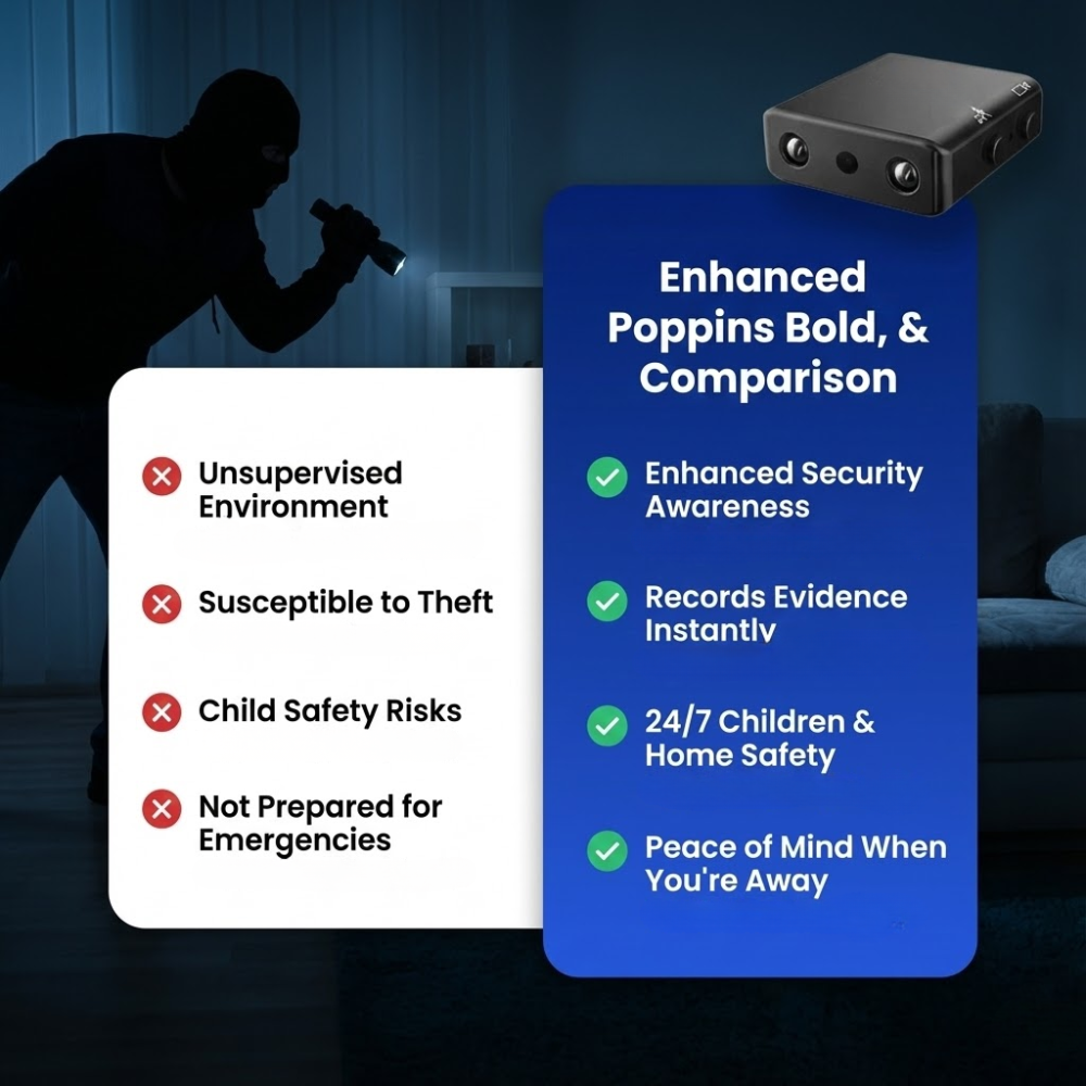 Compact Mini WiFi Camera 1080P HD with Night Vision and Motion Detection