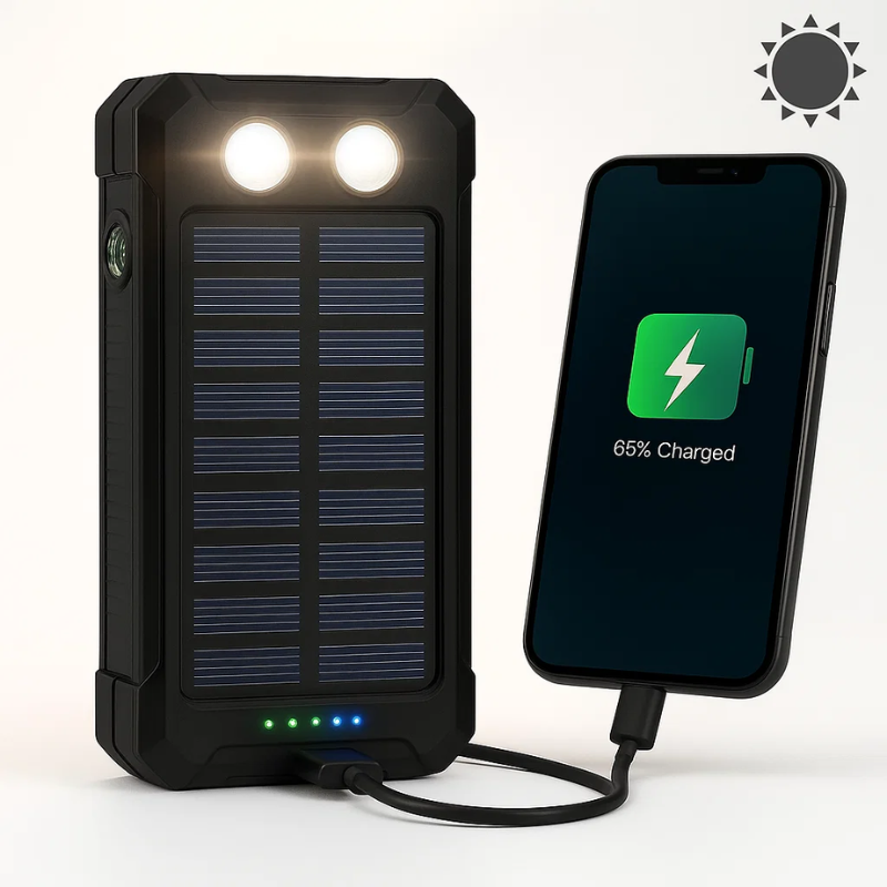 Solar Power Bank Dual USB Charging - Image 15