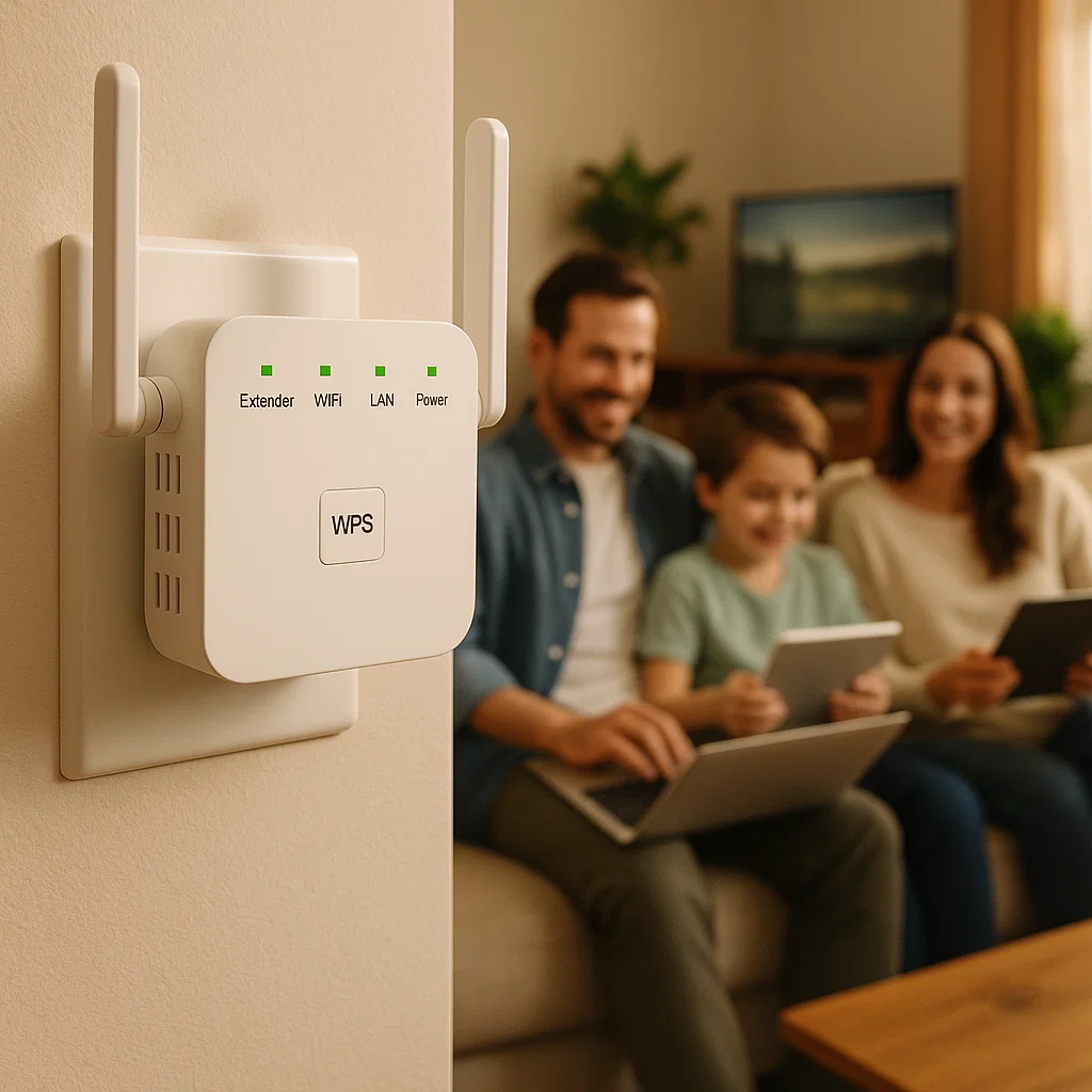 Universal Home WiFi Booster with Wide Coverage