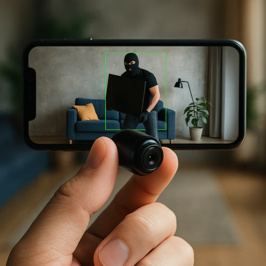 Smart Mini WiFi Camera 1080P with Night Vision & Motion Detection for Home Security