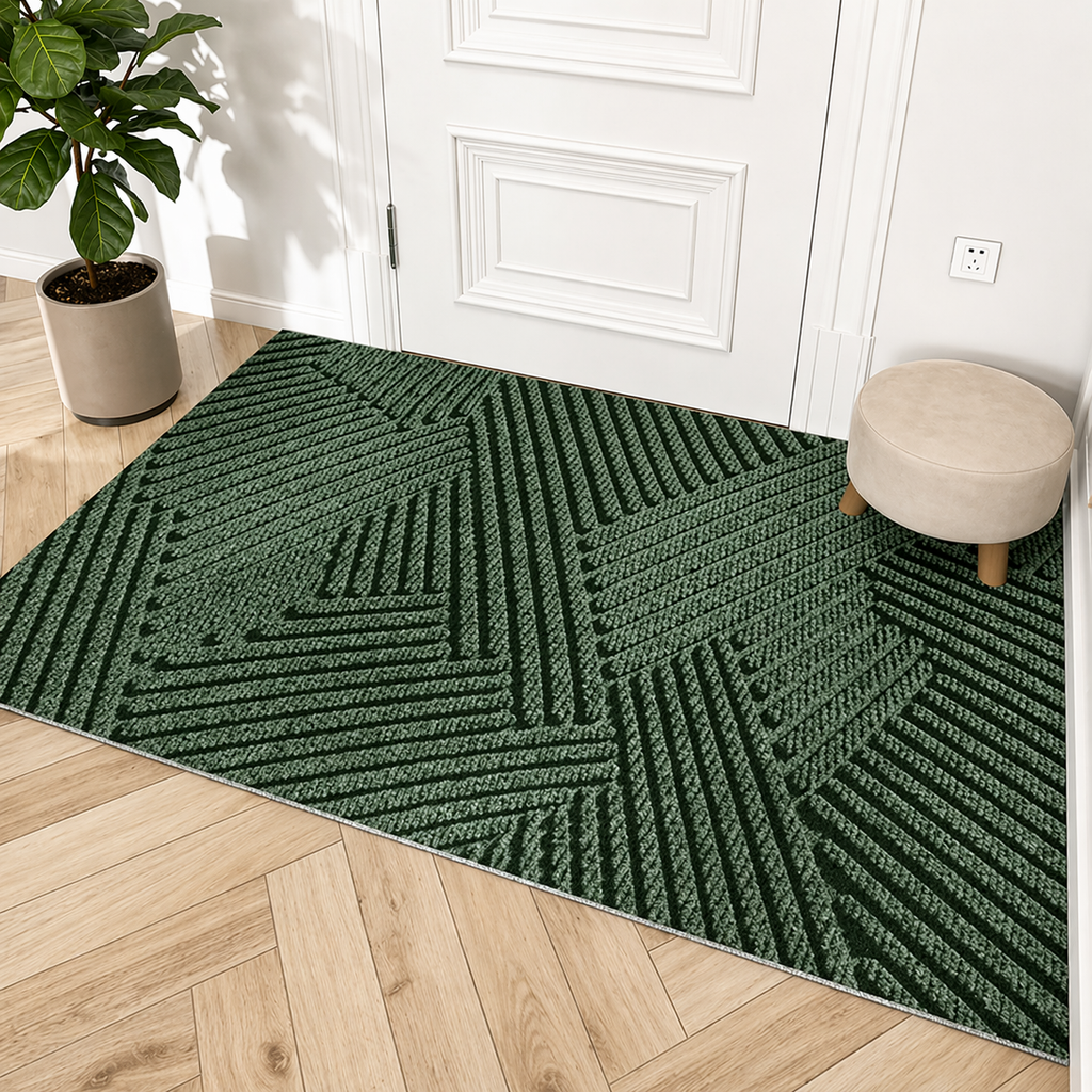 Non-Slip Door Mat Indoor Outdoor Dirt Trapping Entry Mat