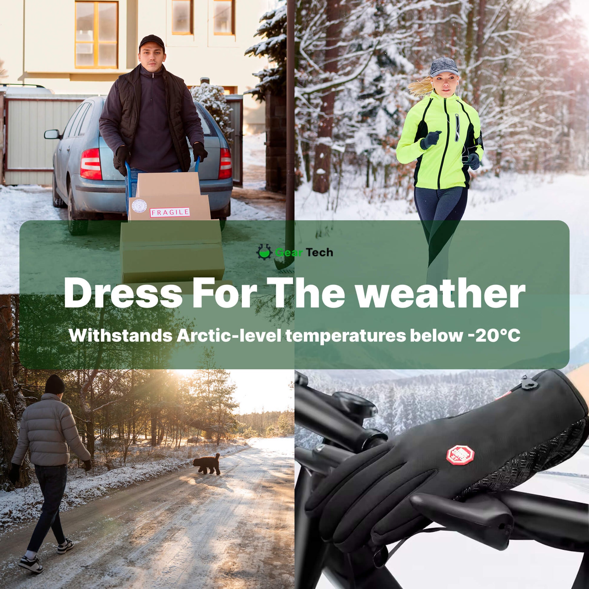 Electric Heated Gloves Waterproof Outdoor Thermal Wear - Image 2