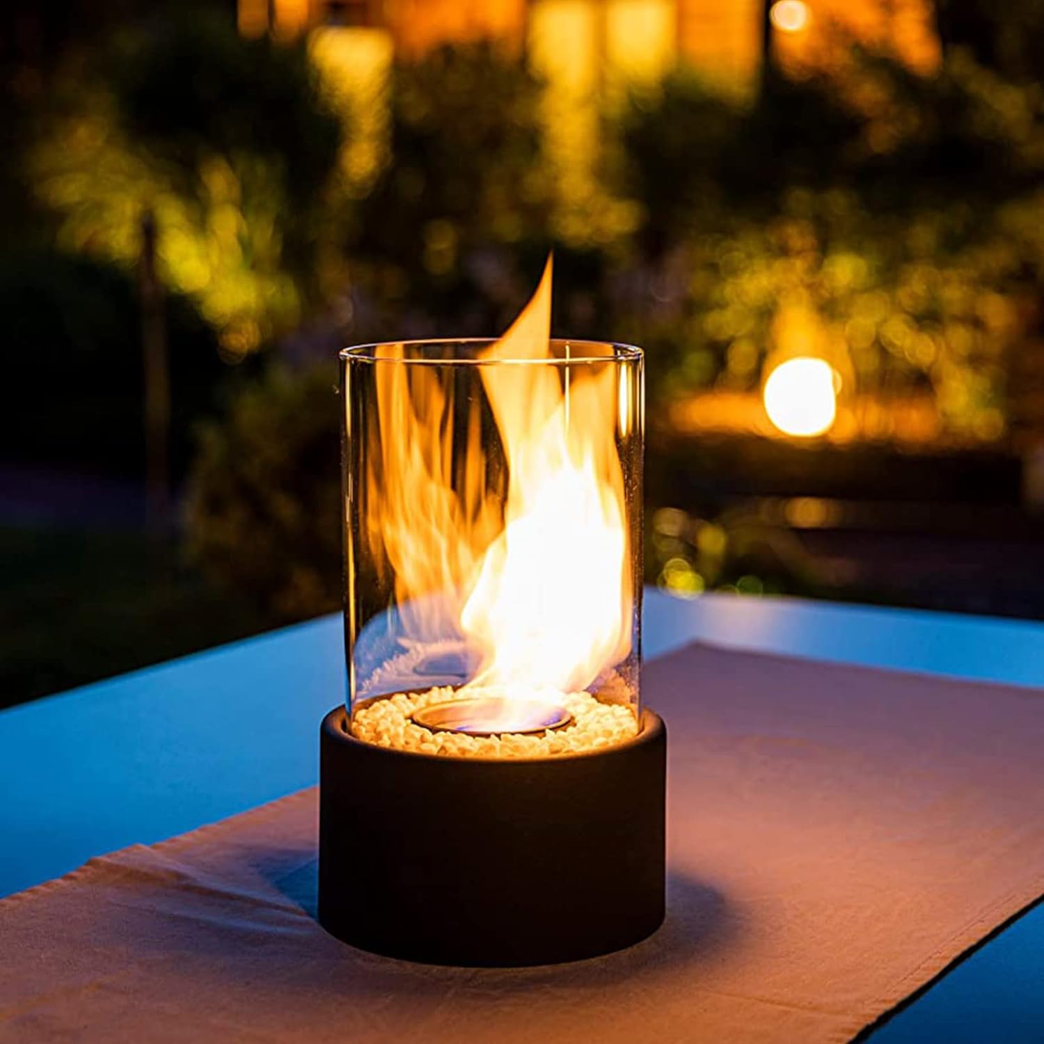 Decorative Atmospheric Glass Flame Lamp