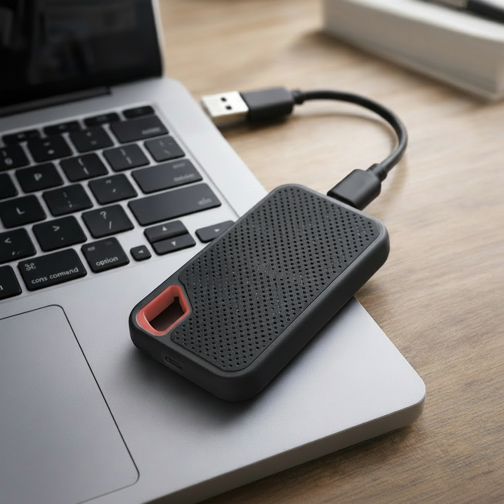 Portable SSD External Solid State Drive USB-C Slim Backup Storage - Image 3