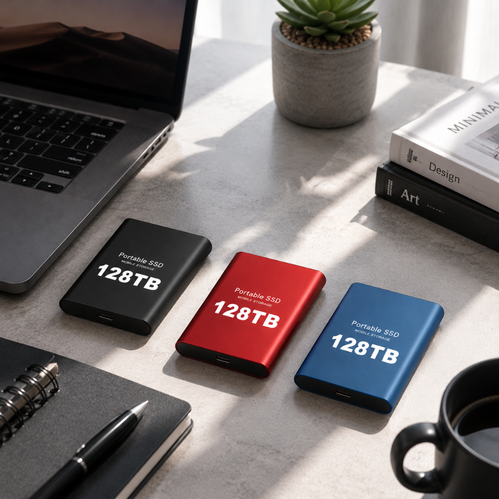 Portable SSD External High Speed USB Solid State Drive Aluminum Storage - Image 4