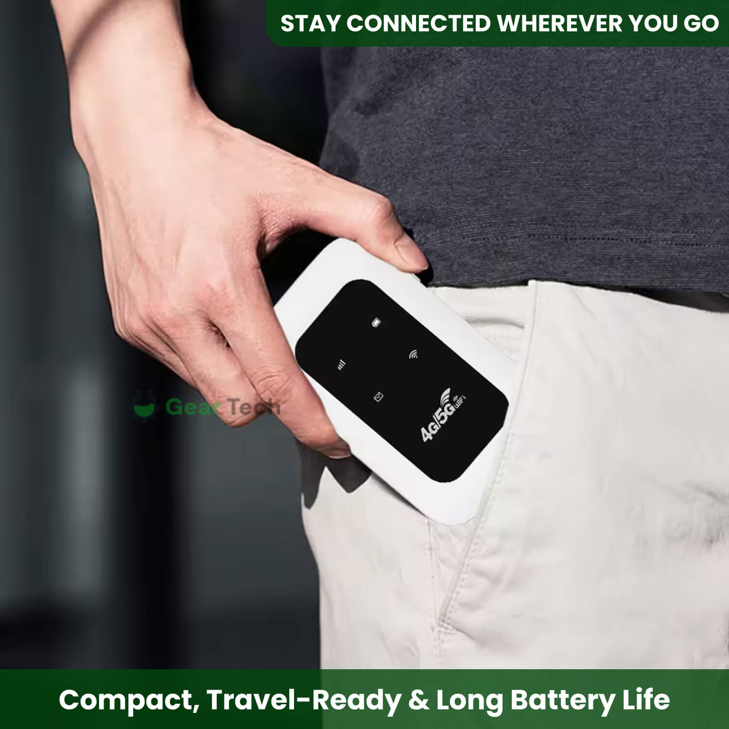 Compact High-Speed 5G Mobile WiFi Hotspot Device