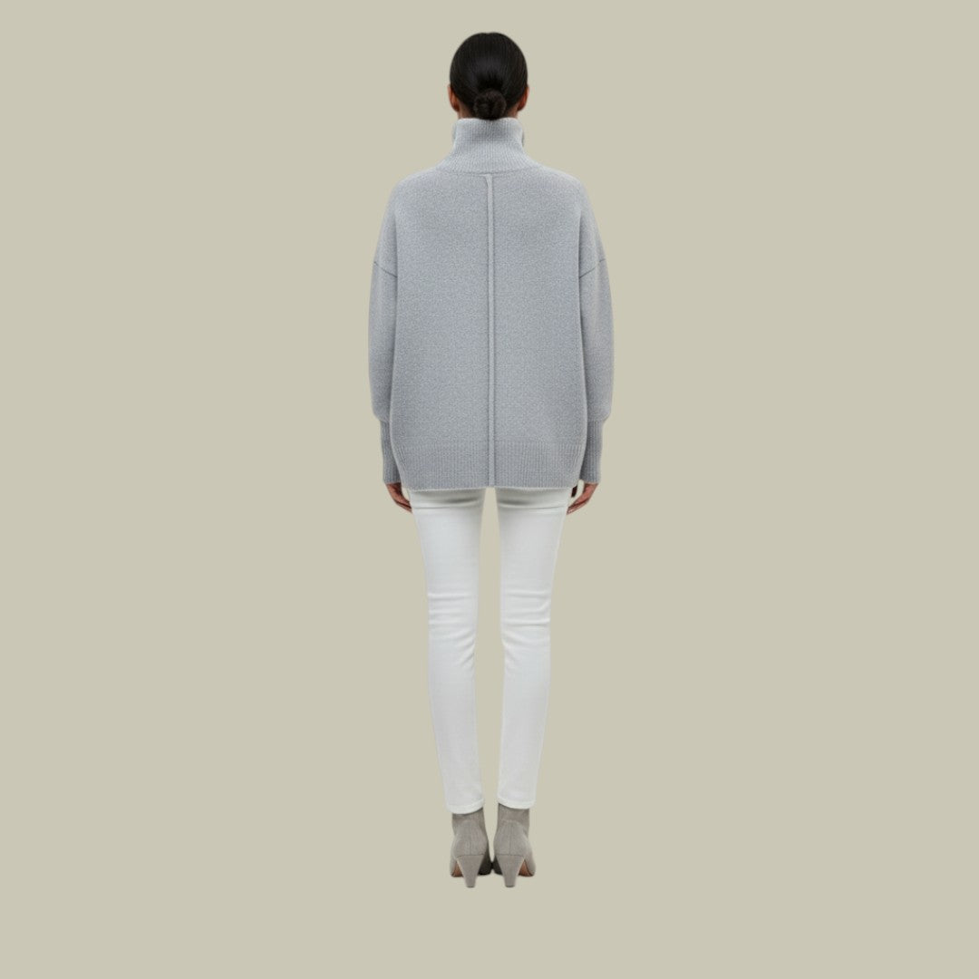 Fashionable Oversized Turtleneck Winter Sweater for Women