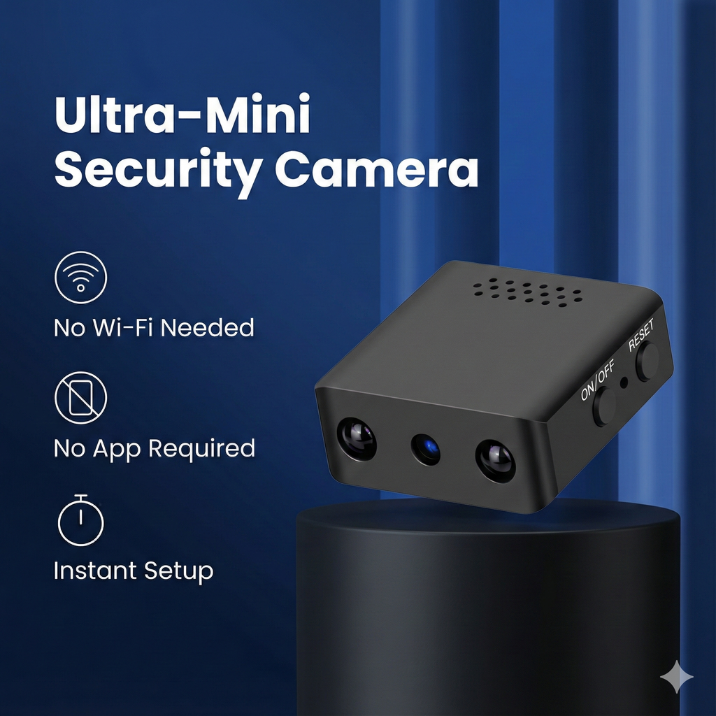 Compact Mini WiFi Camera 1080P HD with Night Vision and Motion Detection