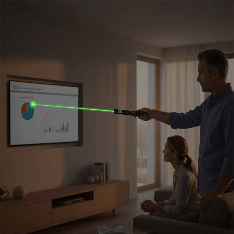 Metal Laser Pointer USB Rechargeable