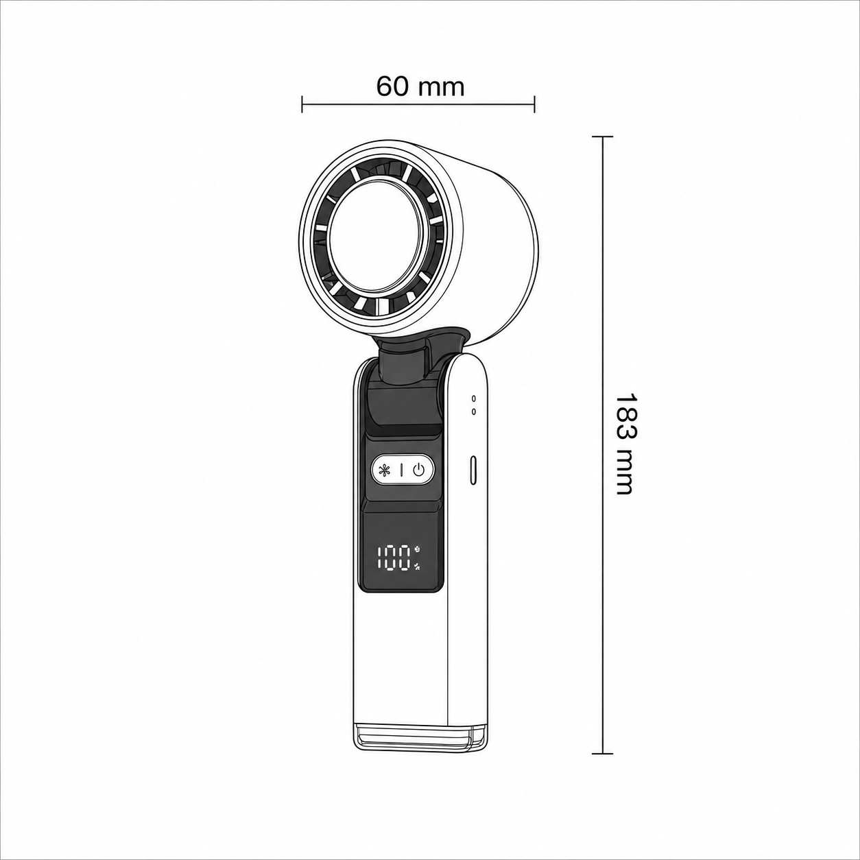 Portable Neck Fan Rechargeable Handheld Mini Ice Cooling Personal Fan