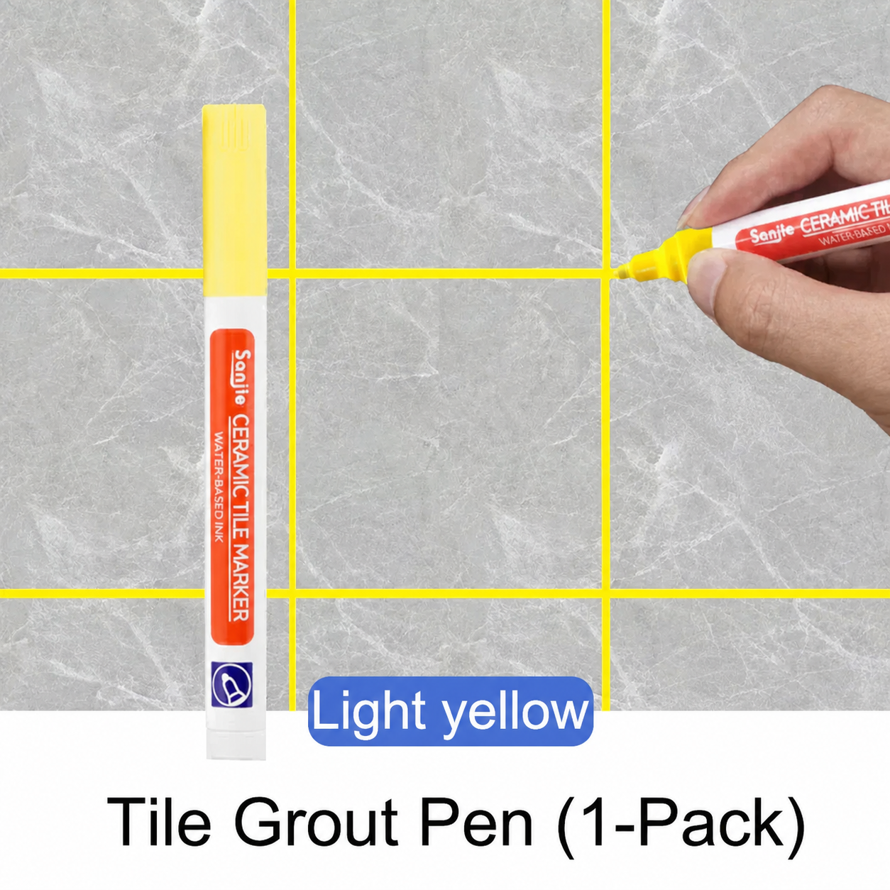 Grout Pen White Waterproof Grout Restorer Tile Marker