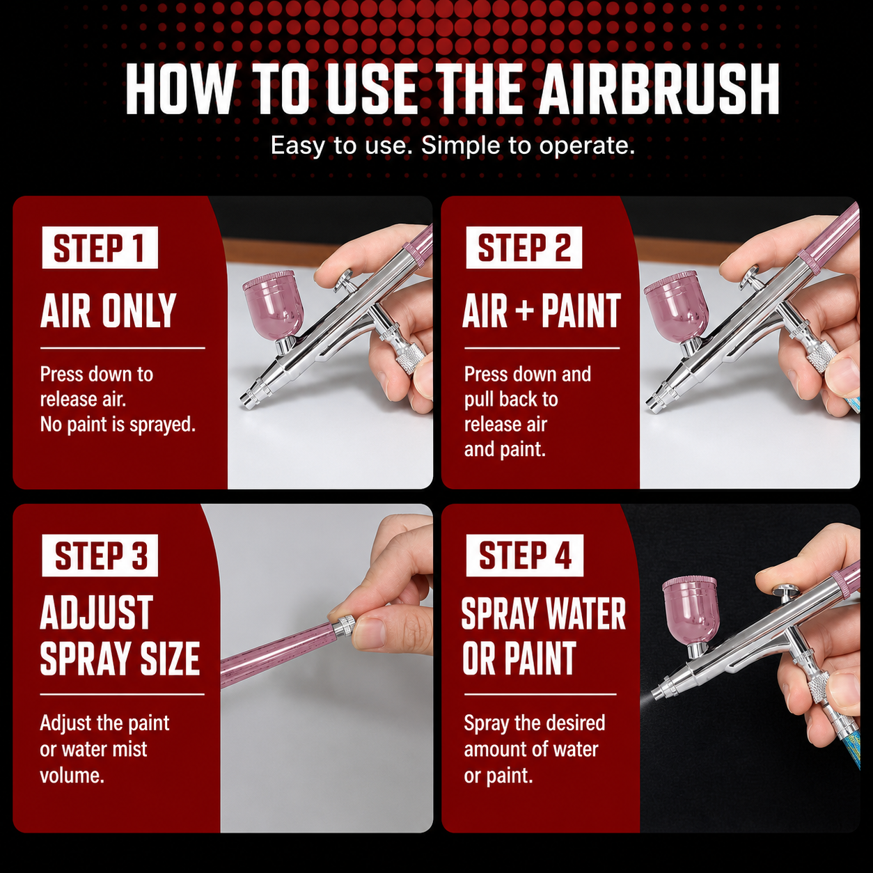 Cordless Airbrush Kit Compressor Rechargeable Handheld Spray Gun Nails Models