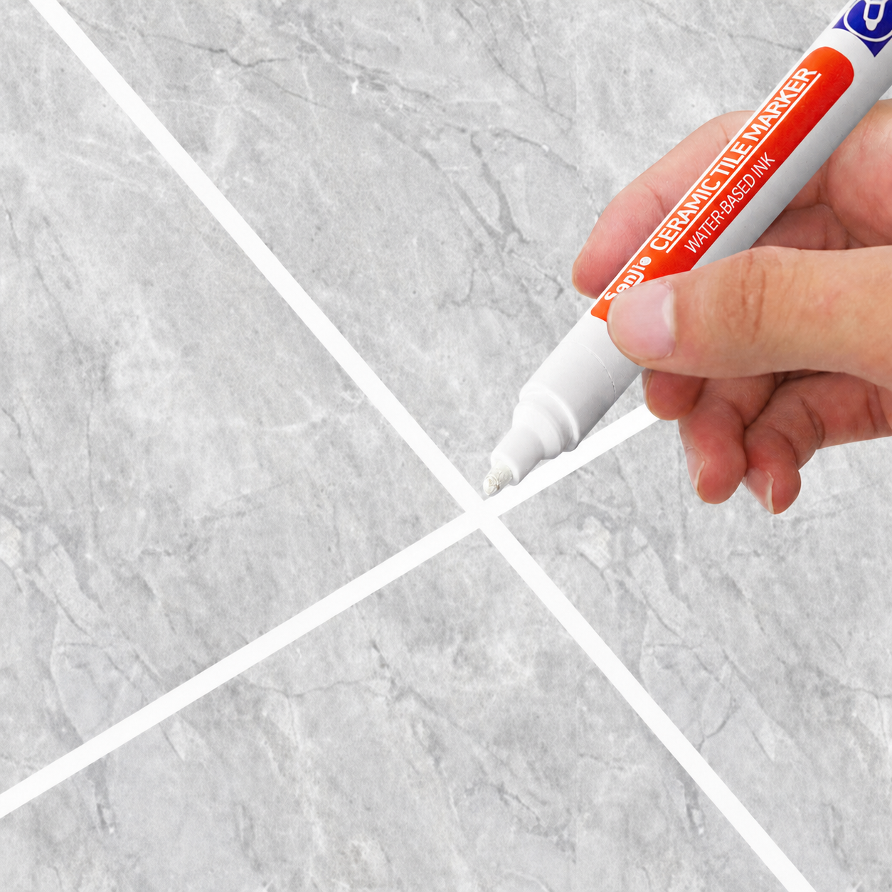 Grout Pen White Waterproof Grout Restorer Tile Marker