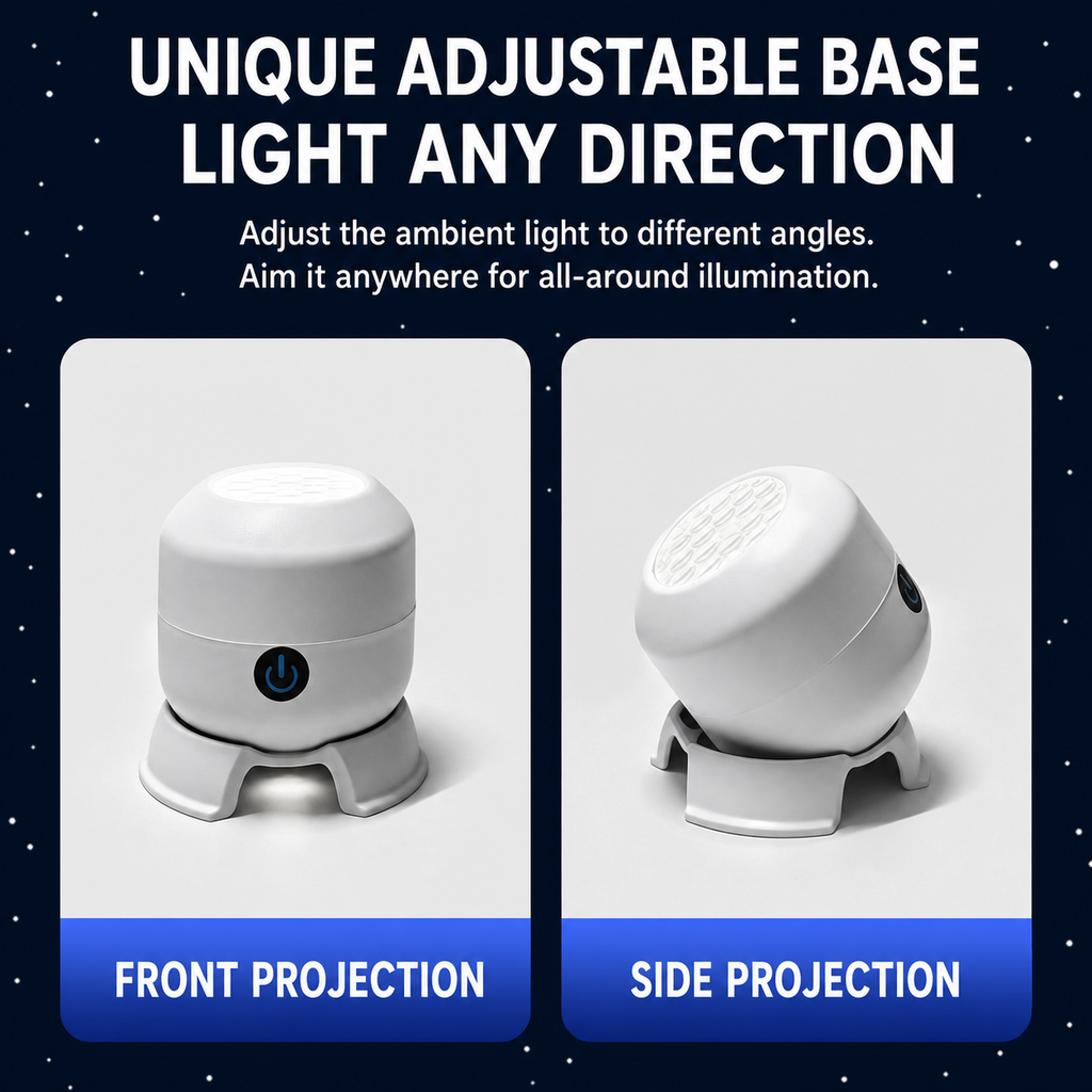 Ocean Wave Projector Light Rotating LED Night Light Bedroom Ceiling