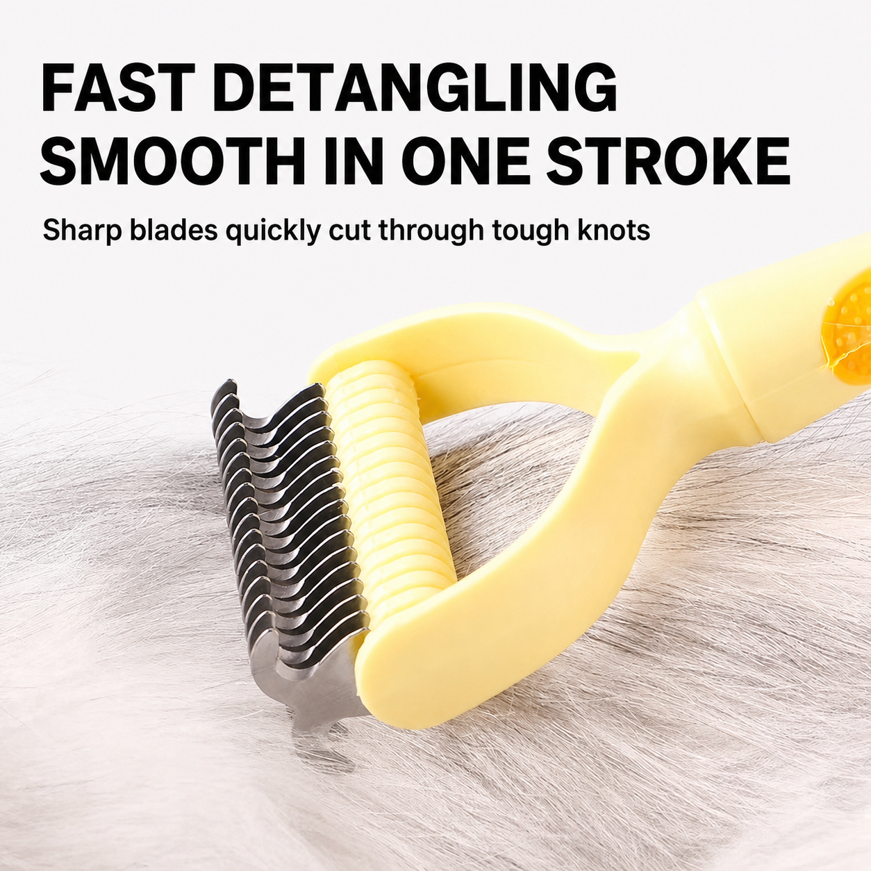 Dog Dematting Tool Undercoat Rake Deshedding Comb Cats Dual Sided