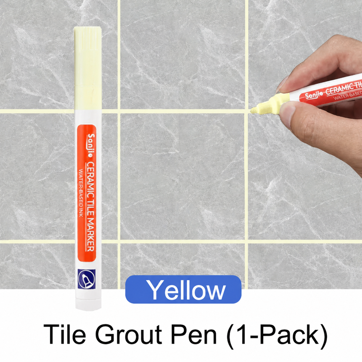 Grout Pen White Waterproof Grout Restorer Tile Marker