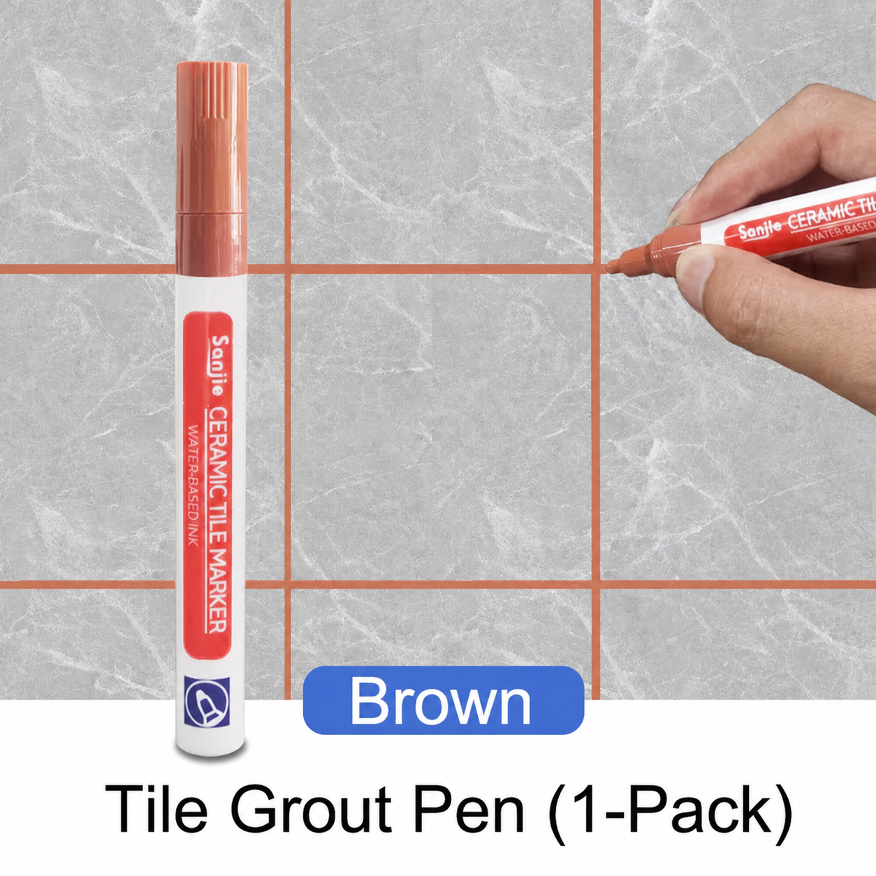 Grout Pen White Waterproof Grout Restorer Tile Marker