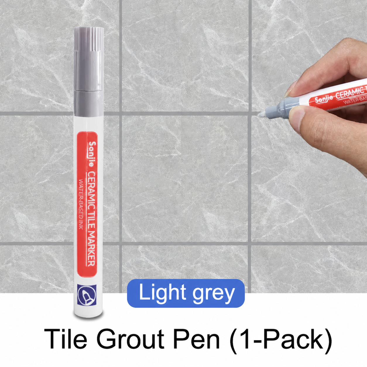 Grout Pen White Waterproof Grout Restorer Tile Marker