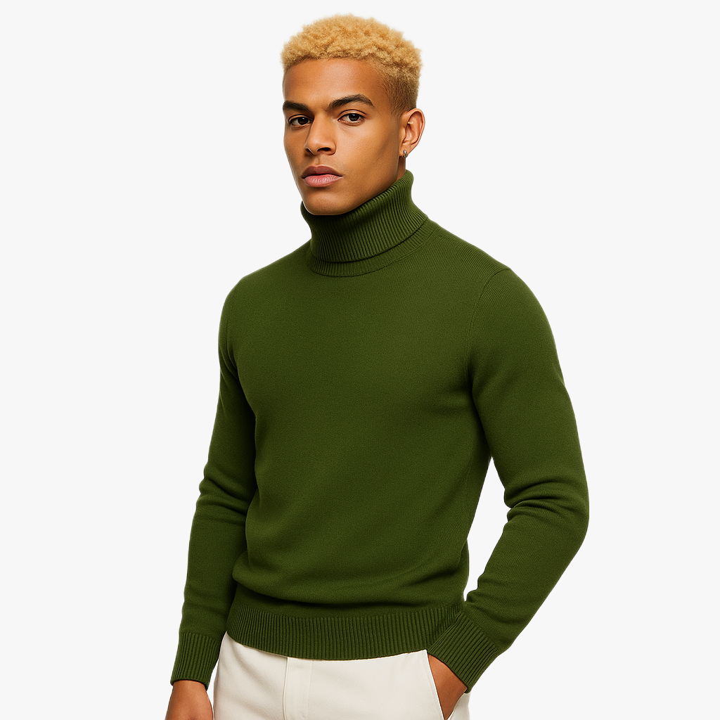 Warm Roll Neck Sweater for Chilly Days