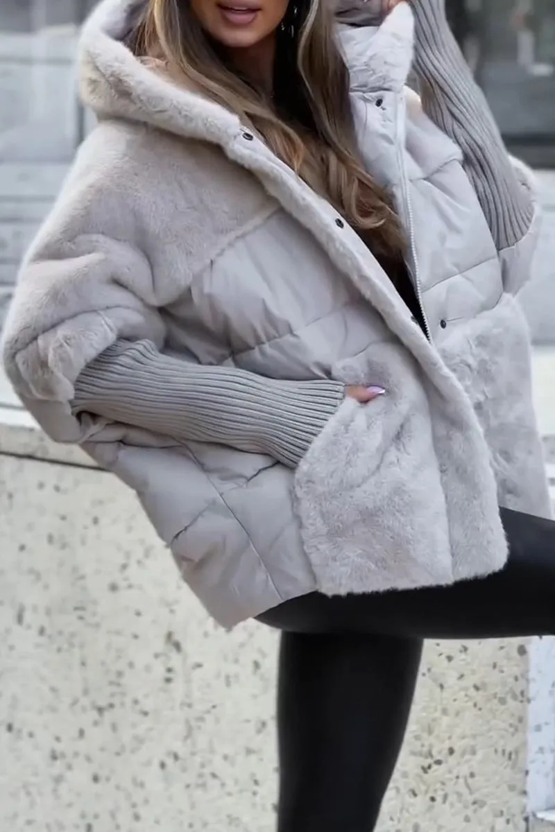 Women's Unique Style Multicolored Outdoor Adventure Winter Jacket