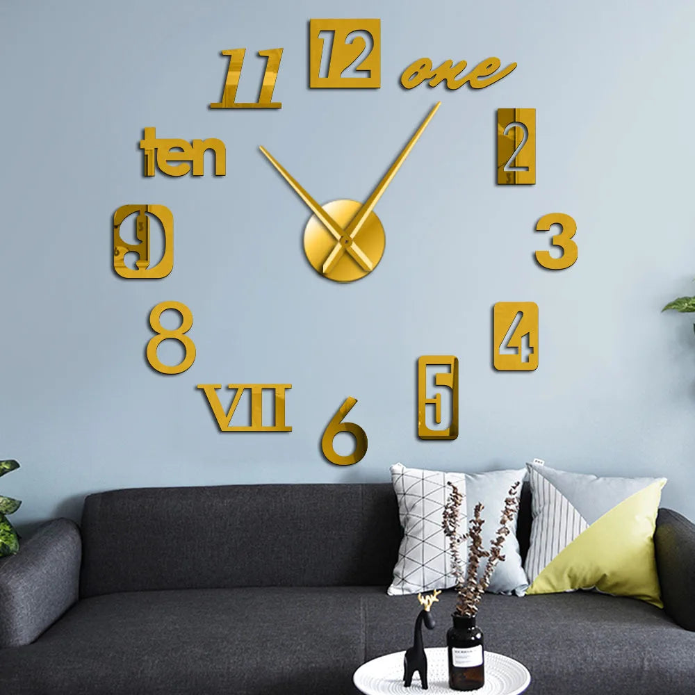 Creative Retro Wall Clock for Modern Home Interiors