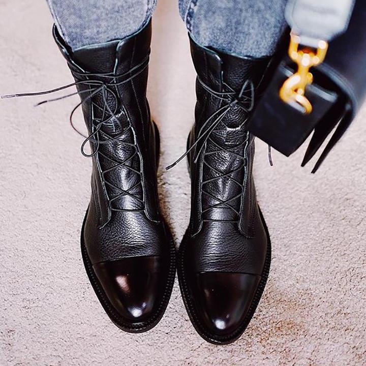 Versatile Support Lace-Up Ankle Boots for Women
