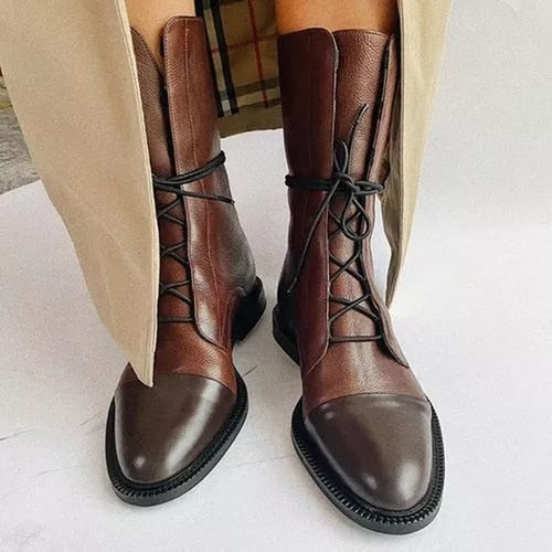 Versatile Support Lace-Up Ankle Boots for Women