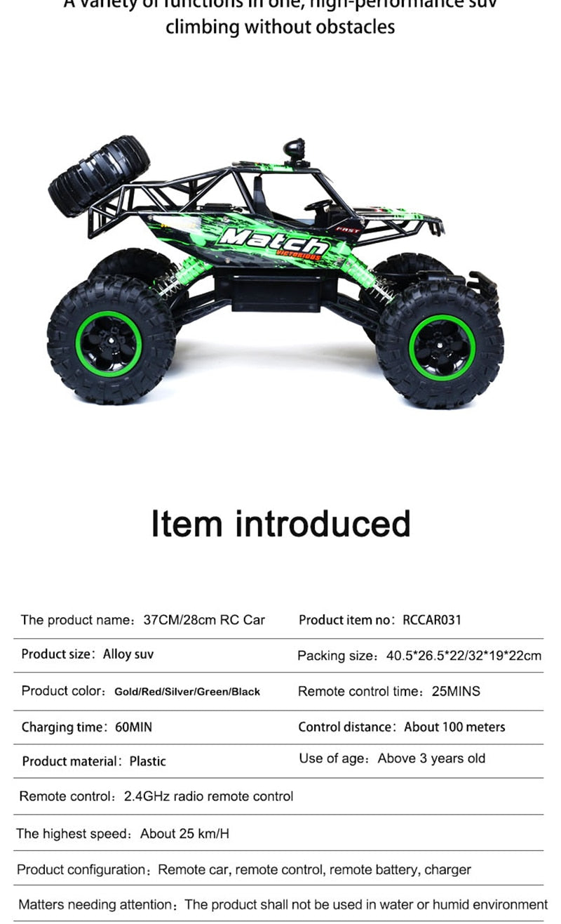 Remote Control 4x4 Off‑Road Adventure Truck