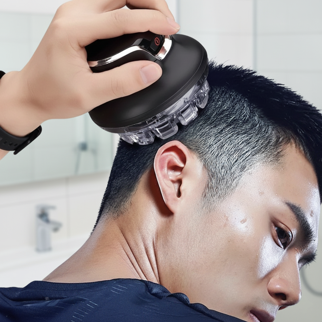 Cordless Hair Trimmer Rechargeable Waterproof Low Noise Rounded Blade