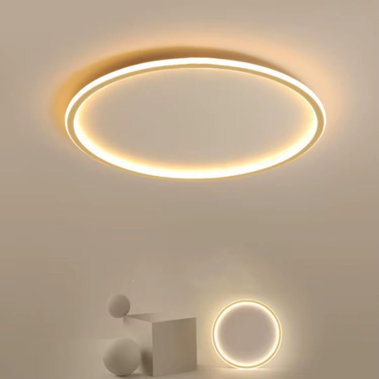Modern Scandinavian Round LED Ceiling Light – Minimalist Flush Mount Lamp