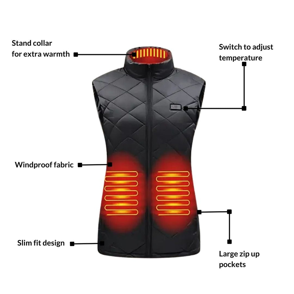 Women’s Heated Gilet Electric Heated Vest for Outdoor Use - Image 4