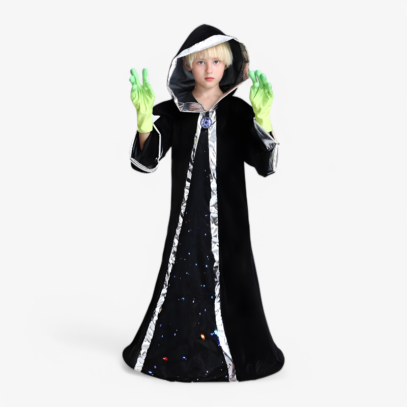 Kids Alien Costume Hooded Robe - Image 4