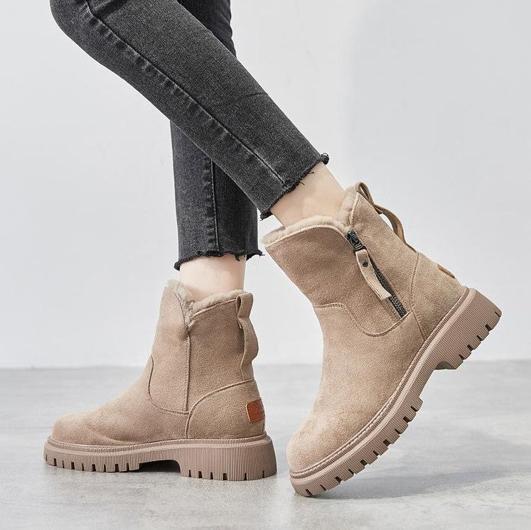 Women's Sturdy Warm Non-Slip Sole Winter Boots - Reliable Protection Against the Cold