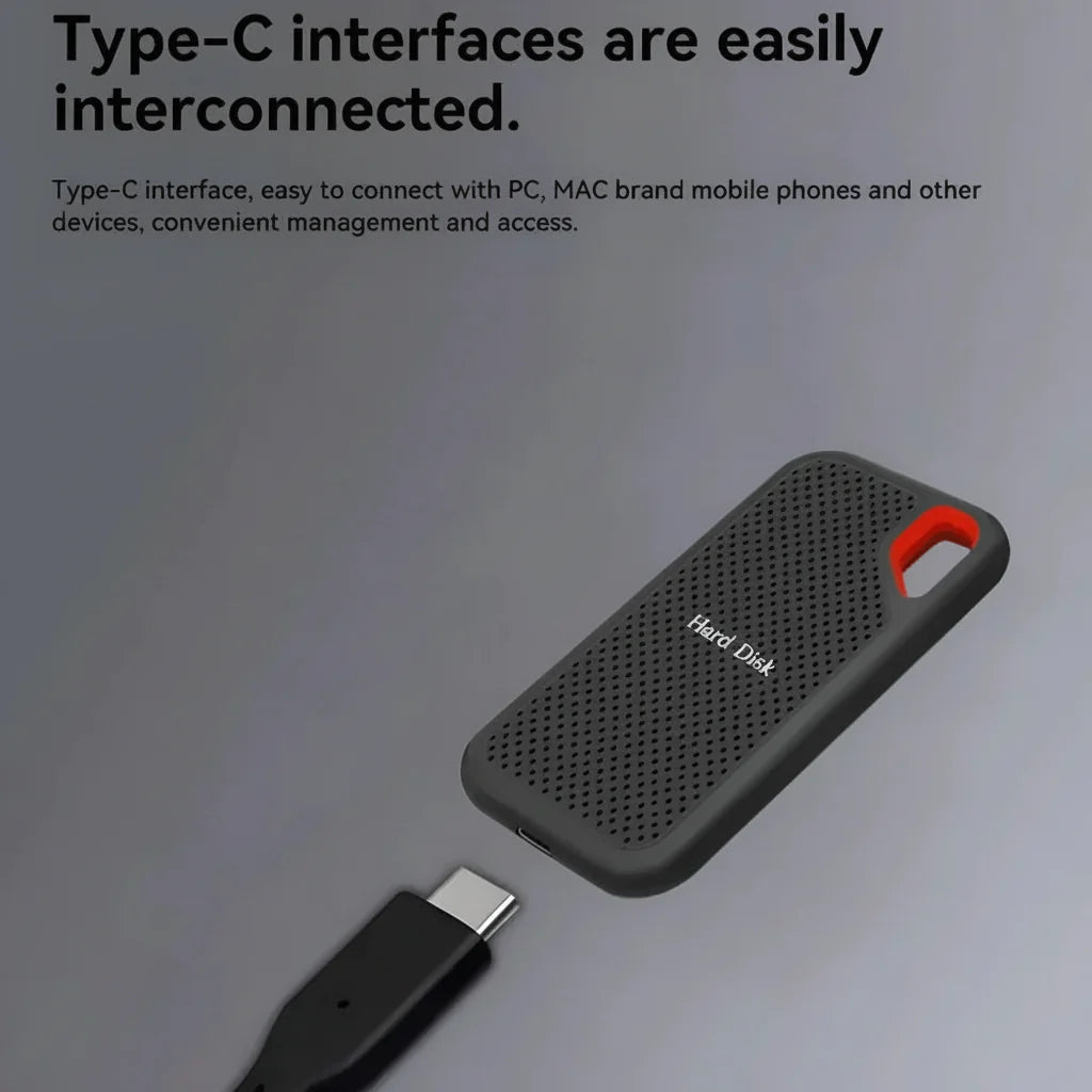 Portable SSD External Solid State Drive USB-C Slim Backup Storage - Image 10