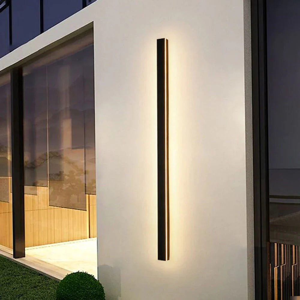 Outdoor Wall Light LED Waterproof Porch Sconce Black Modern Front Door Lamp - Image 10