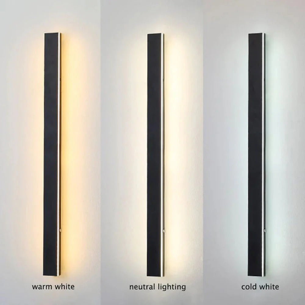 Outdoor Wall Light LED Waterproof Porch Sconce Black Modern Front Door Lamp - Image 15