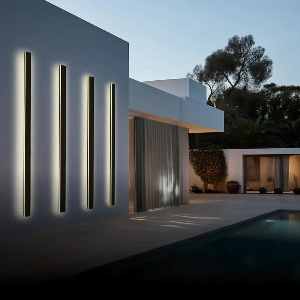 Outdoor Wall Light LED Waterproof Porch Sconce Black Modern Front Door Lamp - Image 13