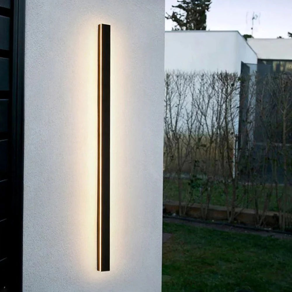 Outdoor Wall Light LED Waterproof Porch Sconce Black Modern Front Door Lamp - Image 12