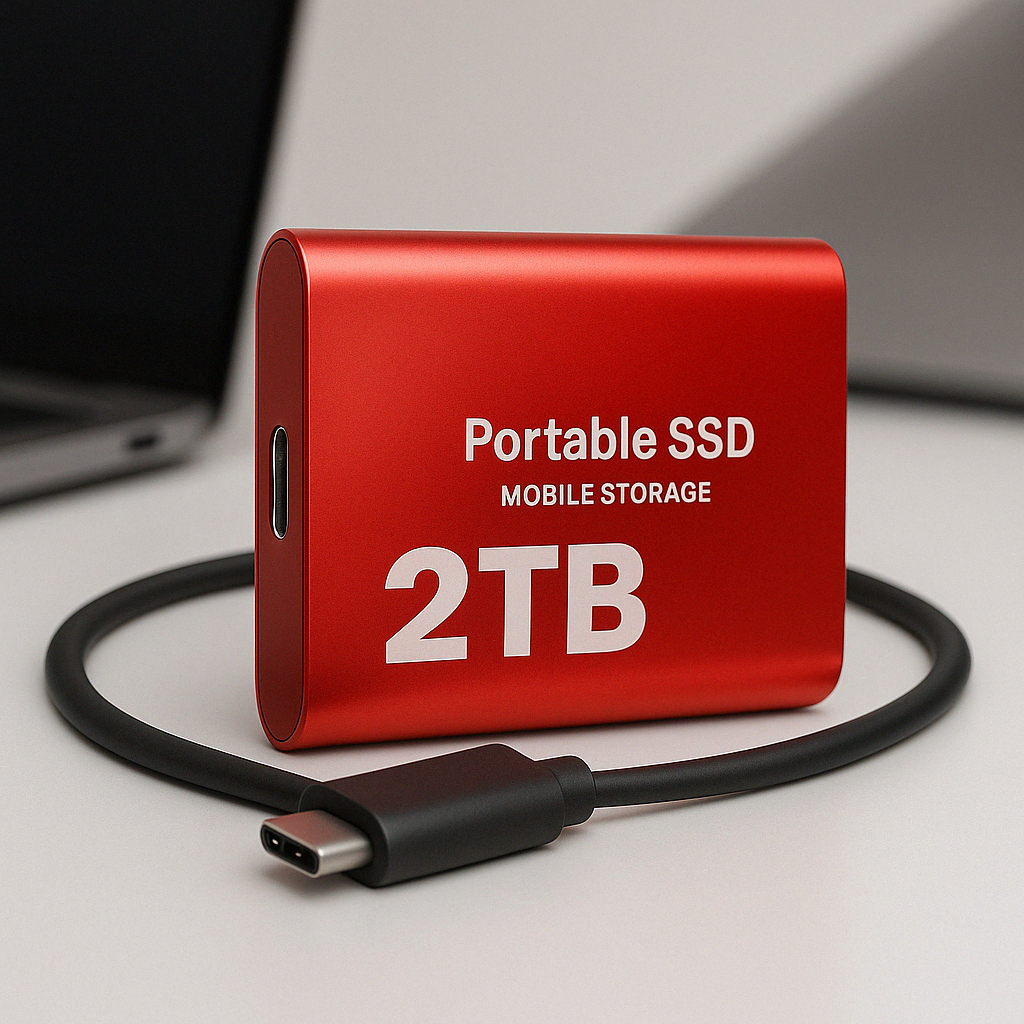 Ultra-Fast Reliable 2TB External SSD USB Storage for Laptops and Desktops