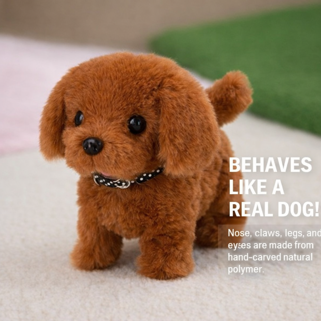 Robot Dog Toy Interactive Walking Barking Plush Puppy Kids - Image 5