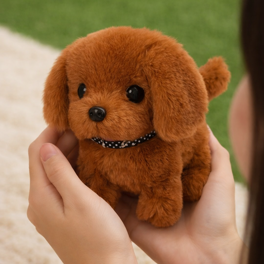 Robot Dog Toy Interactive Walking Barking Plush Puppy Kids