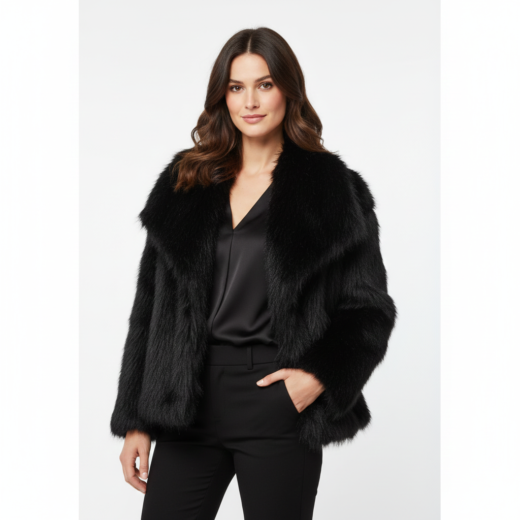 Women's Modern Versatile Winter Elegant Fit Fur Jacket
