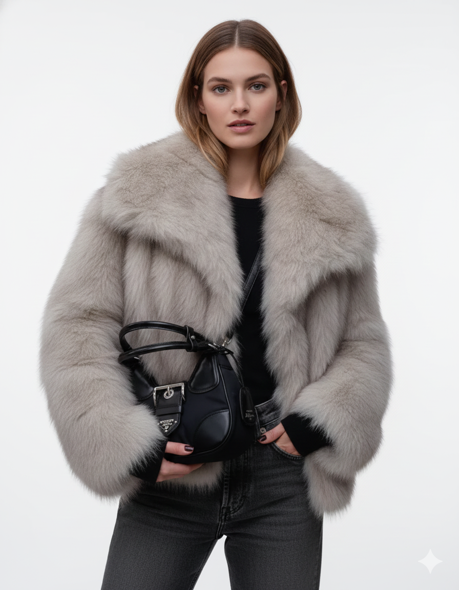 Women's Modern Versatile Winter Elegant Fit Fur Jacket